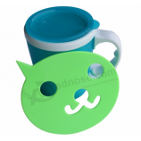 wholesale unique design cheap soft pvc cup coaster