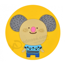 Round shape silicone coaster rubber cup mat for promotional with high quality and any size