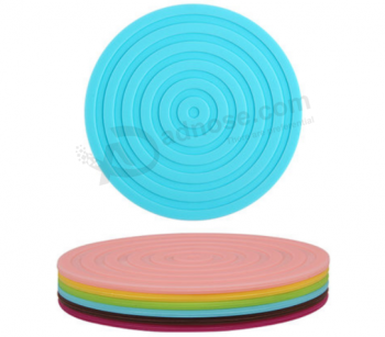 Wholesale silicone coaster pvc cup mat rubber mug mat
