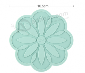 Wholesale soft PVC tea cup coaster with your own design