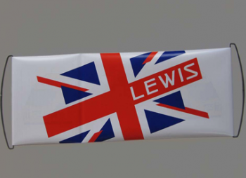 Best selling hand scroll flag rolling square banner with high quality and any size