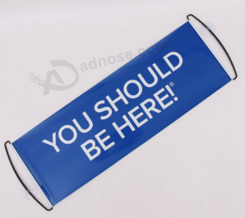 Good quality small scrolling banners hand rolling flags with high quality and any size