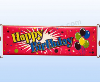 Best Selling Small Birthday banner Scrolling Hand flag with high quality and any size