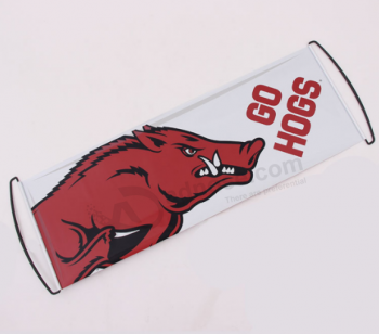 Printed hand held scrolling banner for sports with high quality and any size