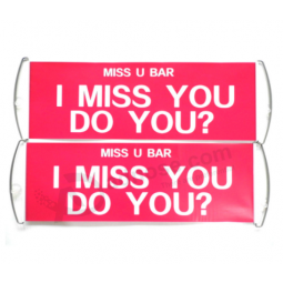High quality hand PE fan banner cheering banner with high quality and any size