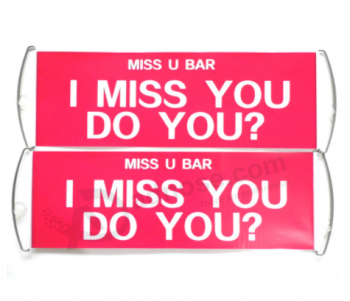 High quality hand PE fan banner cheering banner with high quality and any size