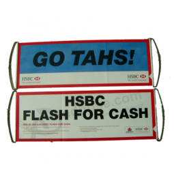Personalized Advertising Hand Held Flag Retractable Sports Banner with high quality and any size