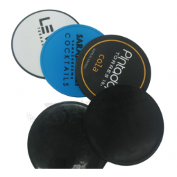 Round shape silicone coaster rubber drink coasters 