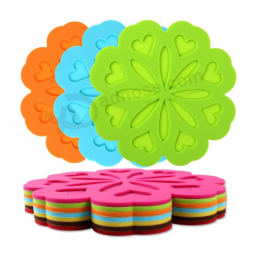 Soft material waterproof rubber coasters cup mat