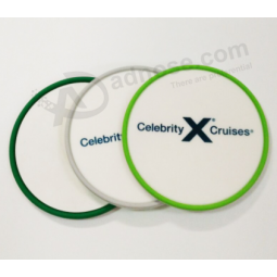 Soft PVC material drink coaster cup mat coaster