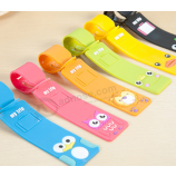 Novo design de moda de borracha de silicone tag bagagem de viagem