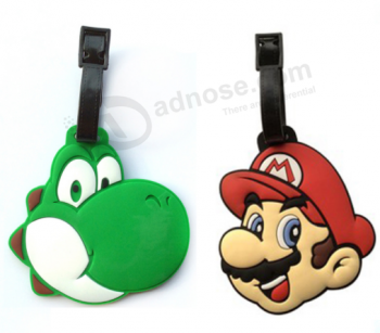 Wholesale custom cartoon silicone luggage name tag