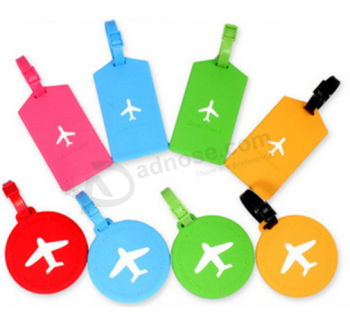 Bright color silicone luggage tag silicone name tag