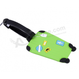 China leverancier aangepaste bagage 3d siliconen label