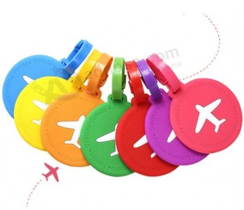 Travel airplane silicon rubber ID luggage tag