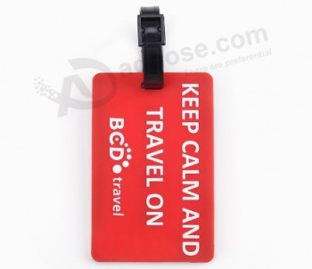 Design your own logo silicone luggage name label wholesale