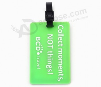 Soft silicon travel luggage tag with your own logo