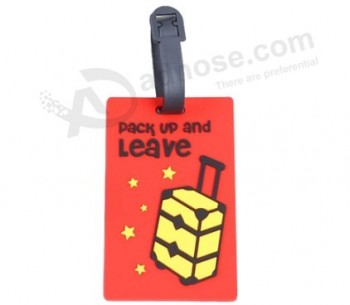 Personalized Travel Airplane Soft Rubber Luggage Tag Maker
