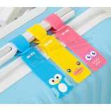 かわいいソフトPVCバッグのラベルは、プラスチックの荷物タグ