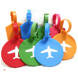 Soft rubber bag tag airplane travel luggage tag