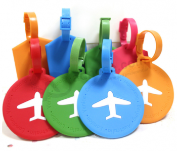 Soft rubber bag tag airplane travel luggage tag