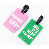 Macio etiqueta saco tag silicone bagagem pvc para venda