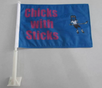 EN standard car flags decorative car window flag with high quality and any size