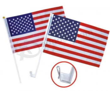 Promotional polyester national country car window flag