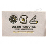 Fabrication de cartes de visite gaufrées de logo de catégorie supérieure