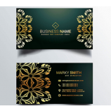 Qualitativ hochwertige Goldfolie Papier Name Kartendruck