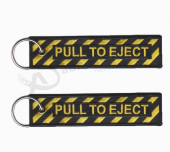 Maßgeschneiderte High-End-Stoff Schlüsselanhänger Stickerei Patches
