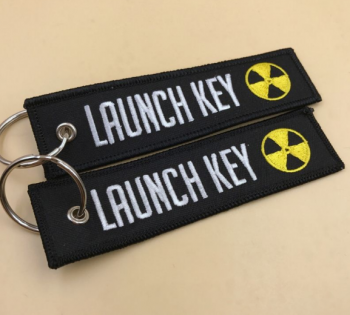 Porte-clés de broderie porte-clés en tissu sur mesure