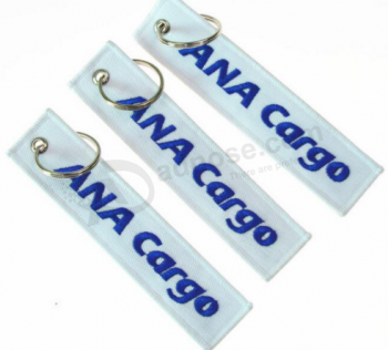 3D Custom Logo Embroidery Tag Promotional Key Chains