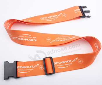 Adjustable plastic buckle custom luggage travel belt with high quality and any size