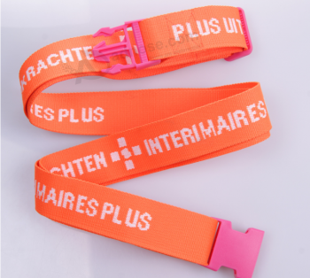 Cheap Custom Elastic Luggage Strap With Plastic Buckle with high quality and any size