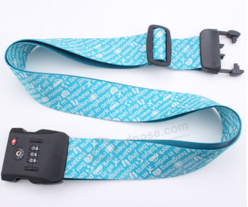 2024 New arrival custom colorful TSA lock luggage strap belt with high quality and any size