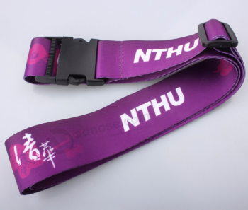Custom polyester travel luggage belt with your logo