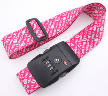 Custom detachable luggage belt promotional suitcase strap