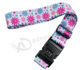 Travel Accessories Personalized Printing Fabric Luggage Straps