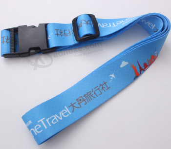 Customized Jacquard TSA Lock Luggage Strap Belt with high quality and any size