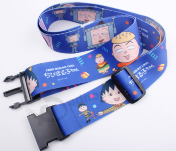 180cm length screen printing polyester cartoon luggage scale belt with high quality and any size
