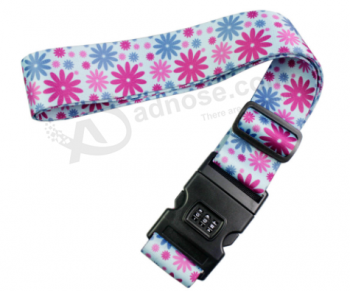Colorful travel custom luggage belt with digital scale for promotion