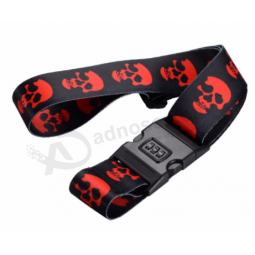 Wholesale custom made travel suitcase luggage strap with code lock with high quality and any size