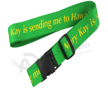 Custom made polyester travel luggage strap with handle
