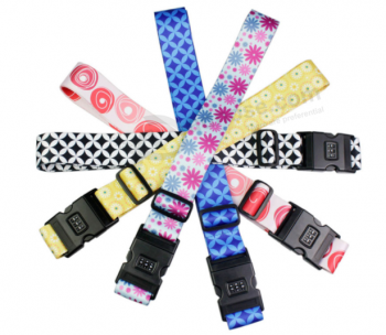 Color print fabric luggage belt for advertising with high quality and any size