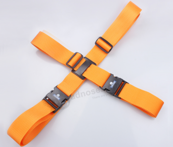 Promotional custom travel Suitcase Belts Long Cross Luggage Straps with high quality and any size