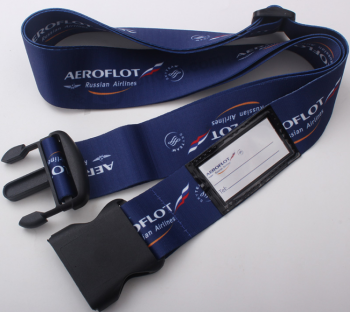 Wholesale custom polyester printed named tags luggage straps with high quality and any size