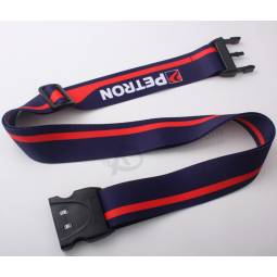 Custom Logo Travel Luggage Belt with Plastic Buckle for Suitcase with high quality and any size