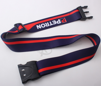 Custom Logo Travel Luggage Belt with Plastic Buckle for Suitcase with high quality and any size