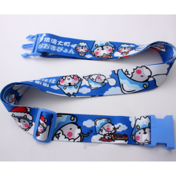 Traveling Polyester Cartoon Luggage Belt for Suitcase with high quality and any size